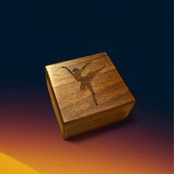 Walnut Cube Music Box | Timeless Classical