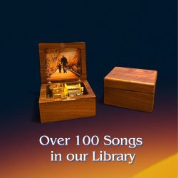 Walnut Cube Music Box | Over 100 Songs in Our Library